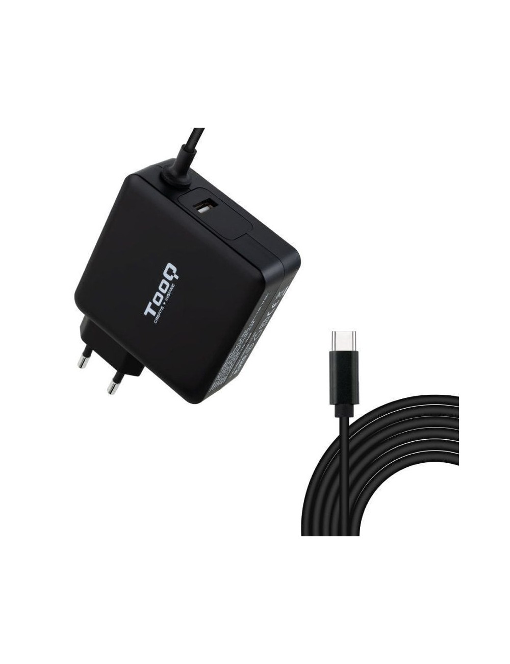 Cargador de Portátil TooQ TQLC-USBC90PD USB Tipo-C/ 1xUSB/ 90W/ Automático/ Voltaje 5-20V