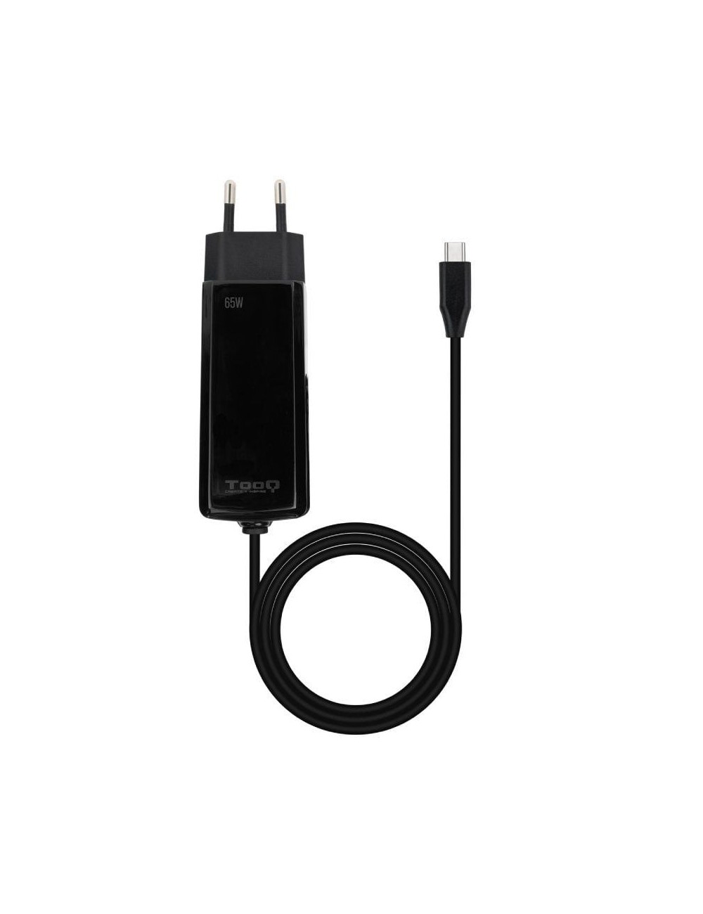 Cargador de Portátil GaN TooQ TQLC-USBCGAN65PD-C USB Tipo-C/ 65W/ Automático/ Voltaje 5-20V
