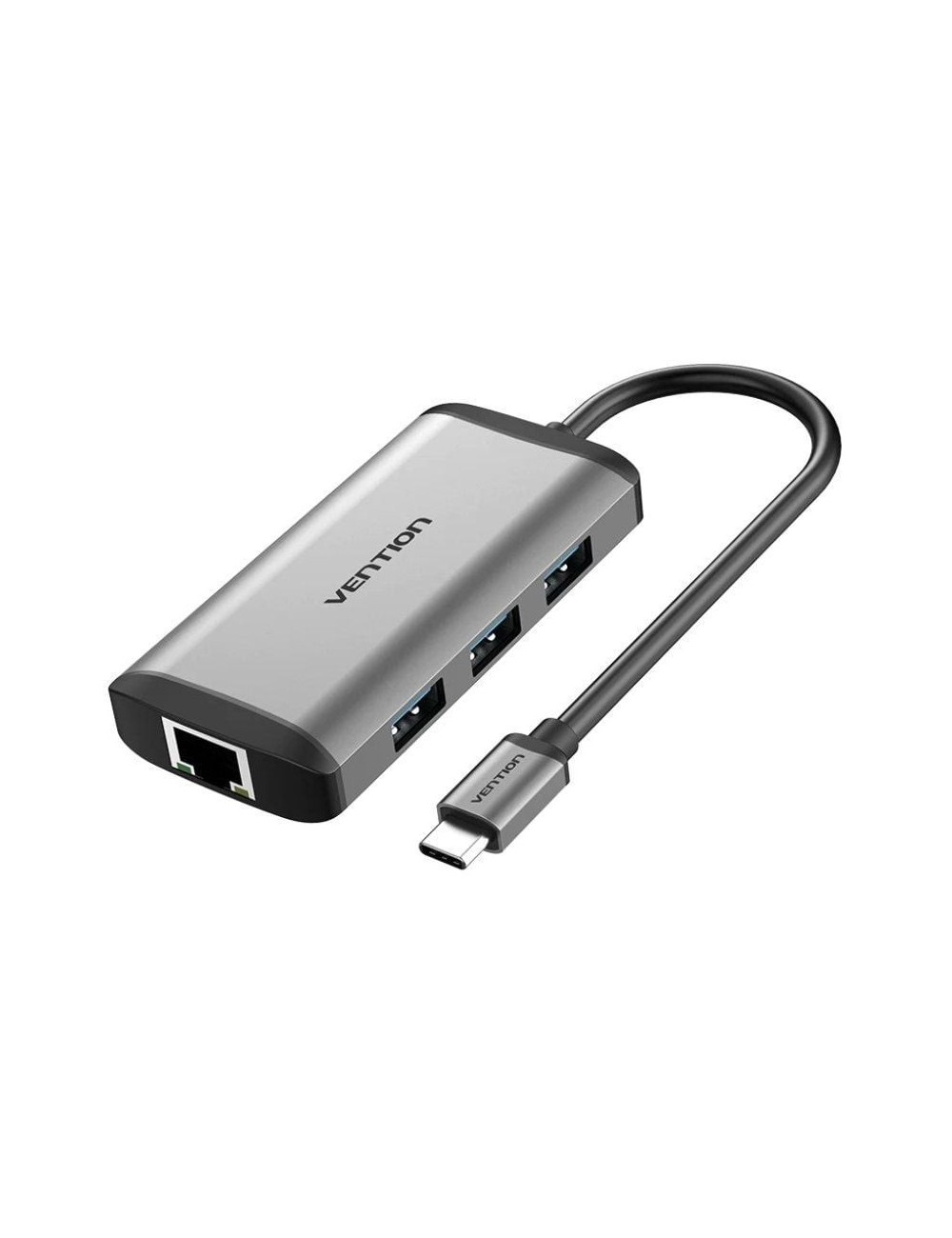 Docking USB Tipo-C Vention CNCHB/ 1xHDMI 4K/ 3xUSB/ 1xUSB Tipo-C PD/ 1xRJ45/ Gris
