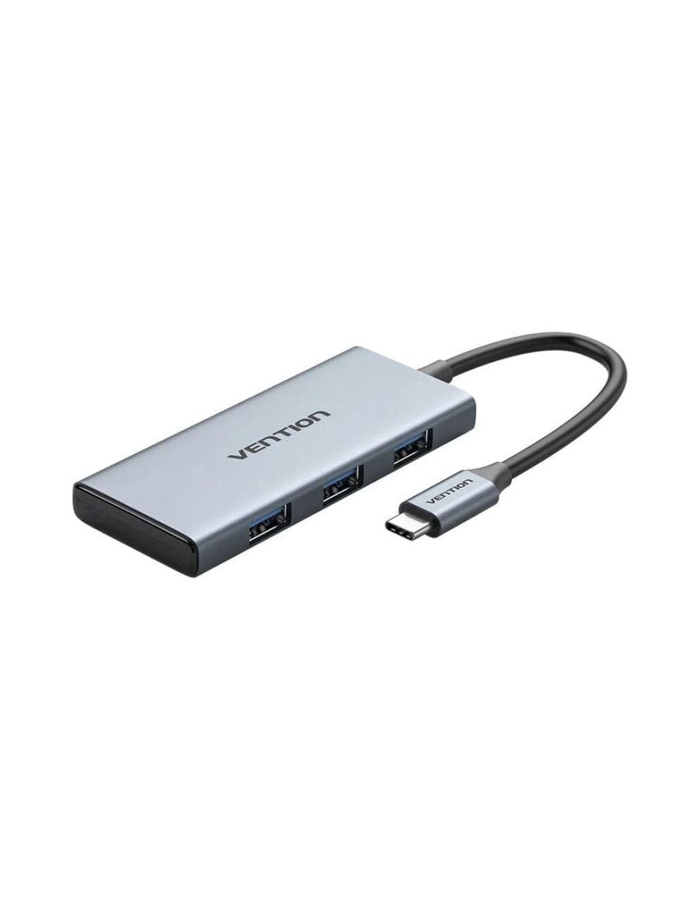 Docking USB Tipo-C Vention TOOHB/ 1xHDMI 4K/ 3xUSB/ 1xLector Tarjetas/ Gris