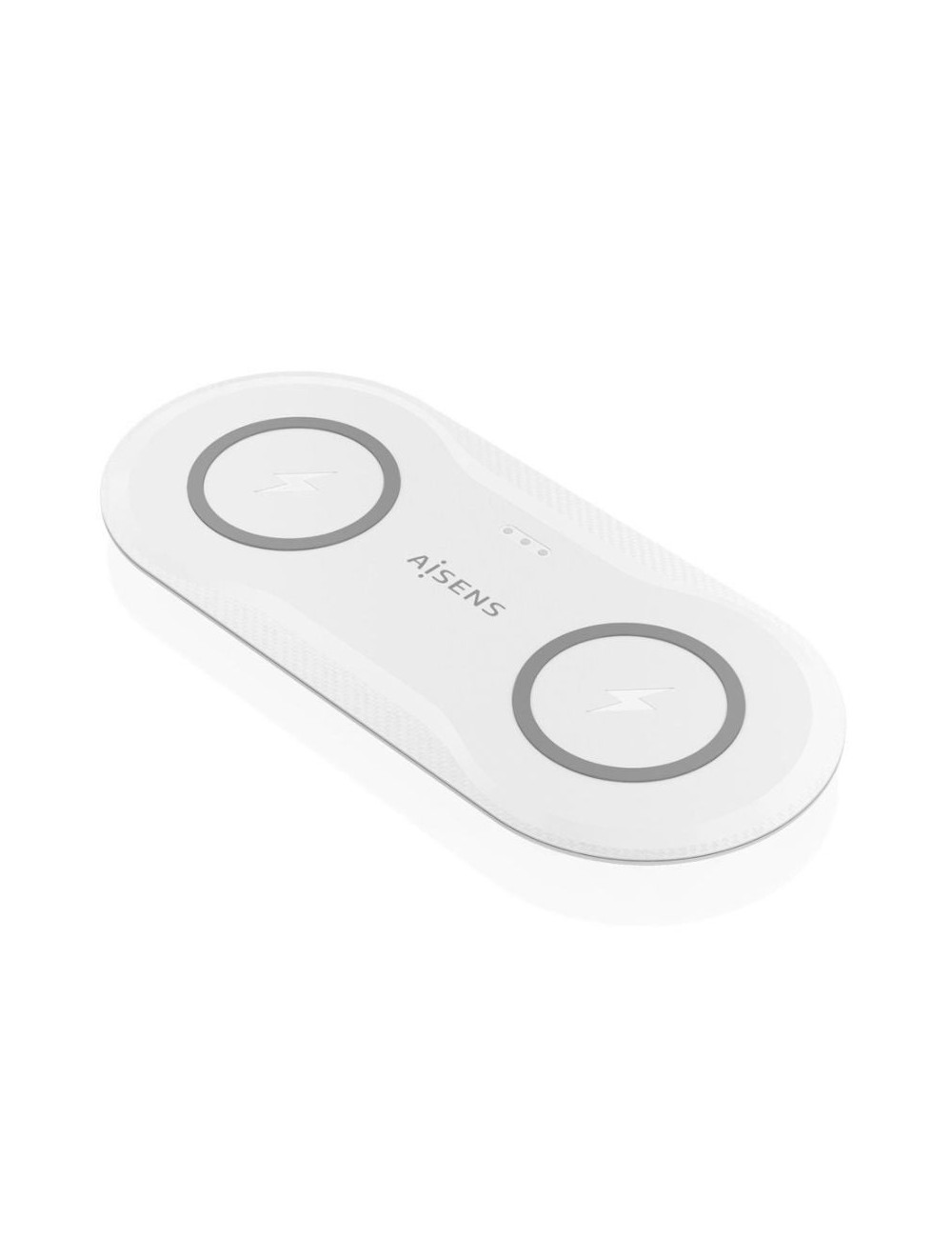 Base de carga Inalámbrica Aisens ASCH-15W2WC059-W/ 15W/ Blanco