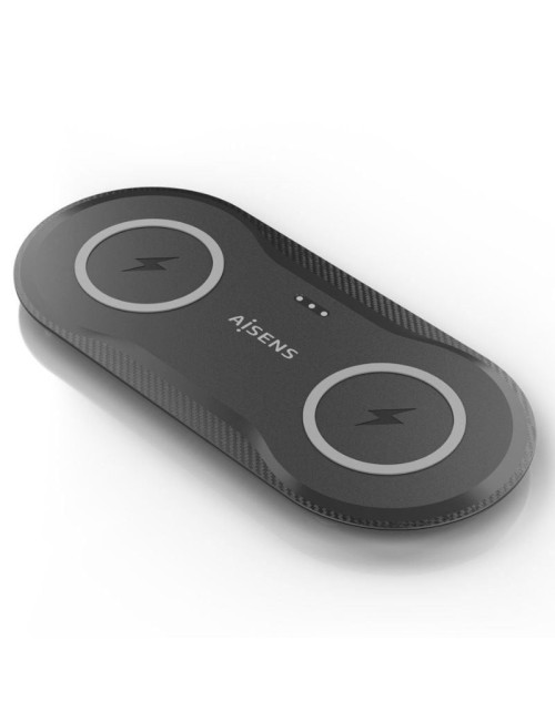Base de carga Inalámbrica Aisens ASCH-15W2WC060-BK/ 15W/ Negro