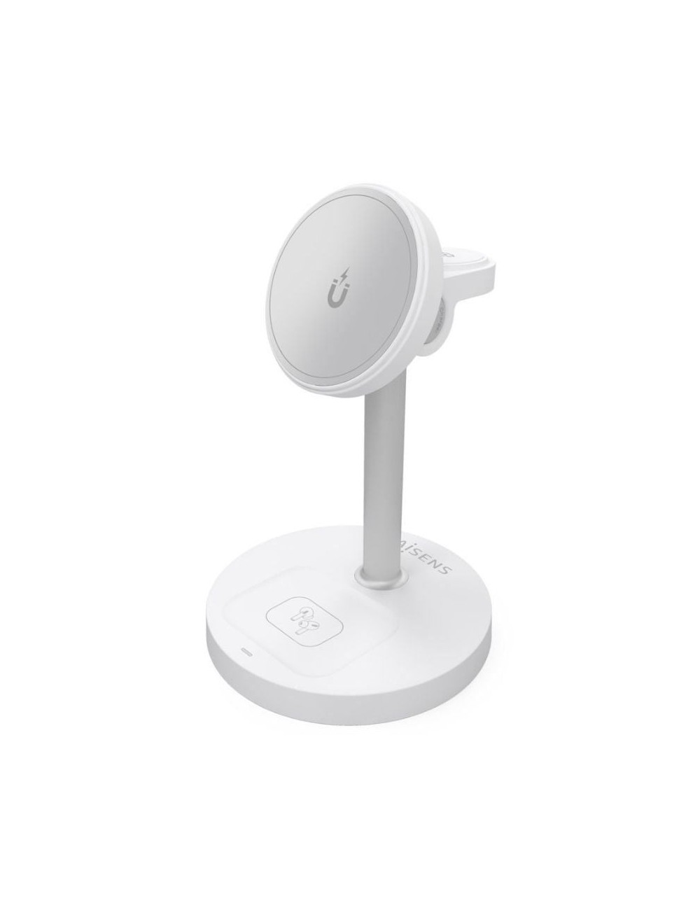 Base de carga Inalámbrica Aisens ASCH-15W3WC065-W/ 15W/ Blanco