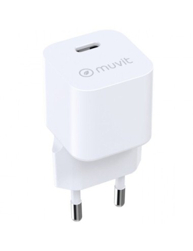 Cargador de Pared Muvit For Change MCACC0047/ 1xUSB Tipo-C/ 30W