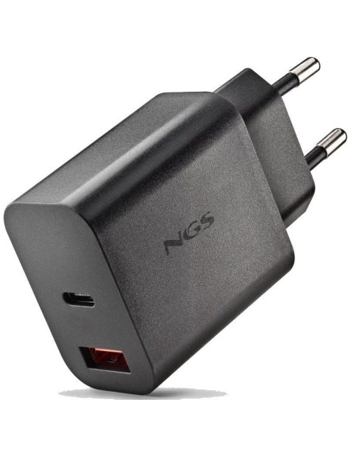 Cargador de Pared GaN NGS Era 30W/ 1xUSB Tipo-C/ 1xUSB/ 30W