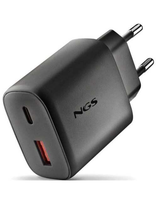 Cargador de Pared GaN NGS Era 45W/ 1xUSB Tipo-C/ 1xUSB/ 45W