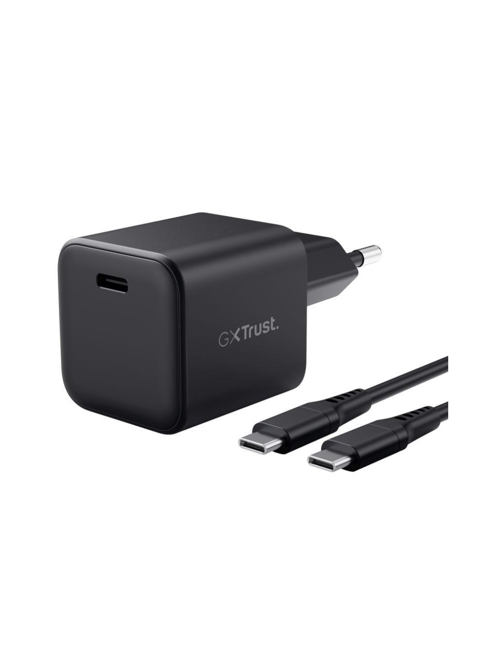 Cargador de Pared GaN Trust Gaming GXT 1258 Switch 2/ 1xUSB Tipo-C/ Incluye Cable USB Tipo-C/ 65W