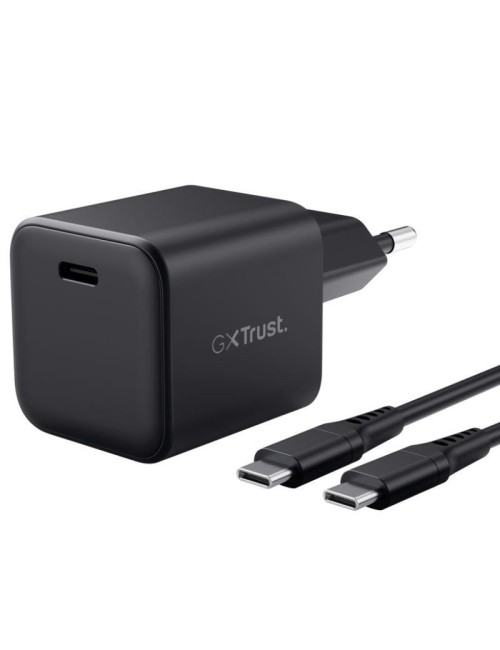 Cargador de Pared GaN Trust Gaming GXT 1258 Switch 2/ 1xUSB Tipo-C/ Incluye Cable USB Tipo-C/ 65W
