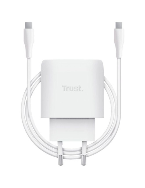 Cargador de Pared GaN Trust Maxo 45W/ 1xUSB Tipo-C/ Incluye Cable USB Tipo-C/ 45W