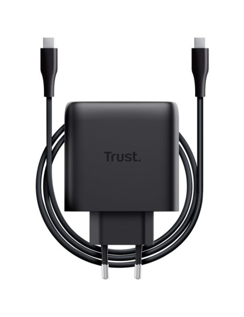 Cargador de Pared GaN Trust Maxo 65W/ 1xUSB Tipo-C/ Incluye Cable USB Tipo-C/ 65W