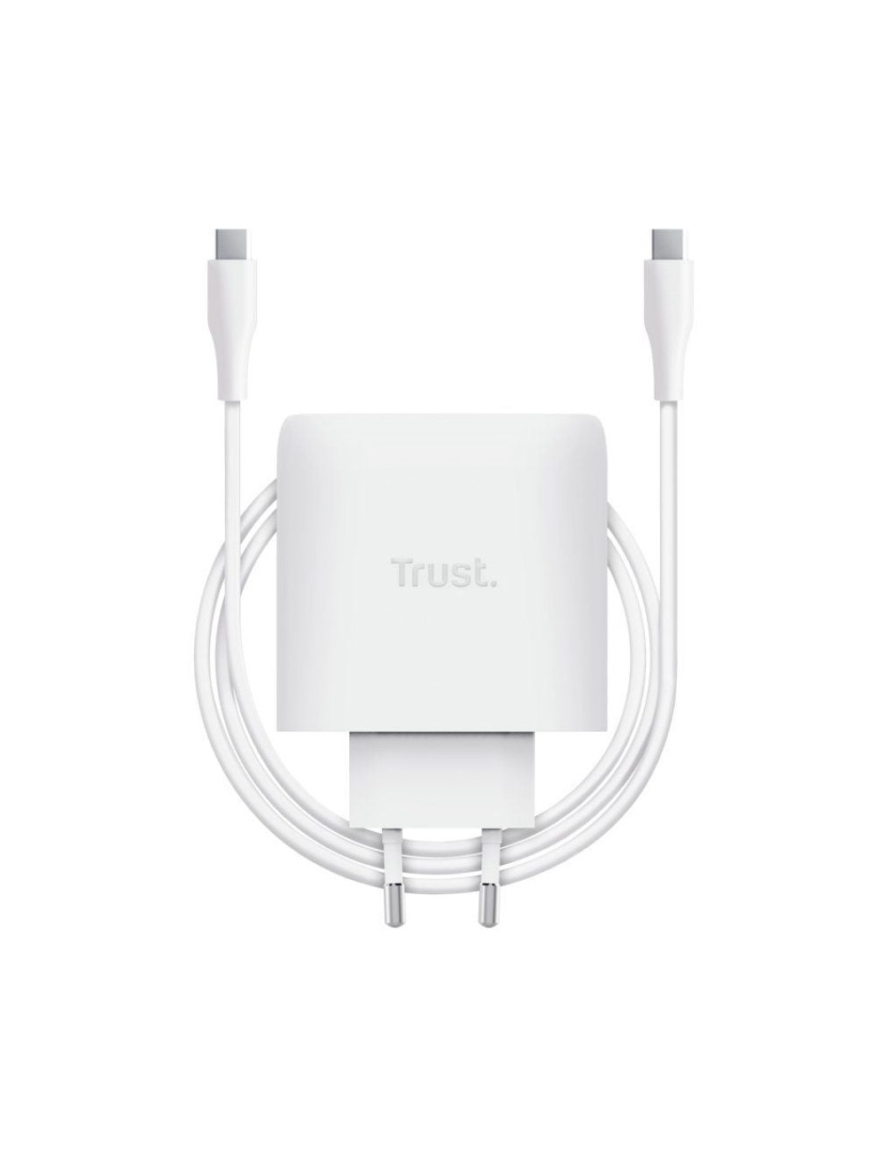 Cargador de Pared GaN Trust Maxo 65W/ 1xUSB Tipo-C/ Incluye Cable USB Tipo-C/ 65W