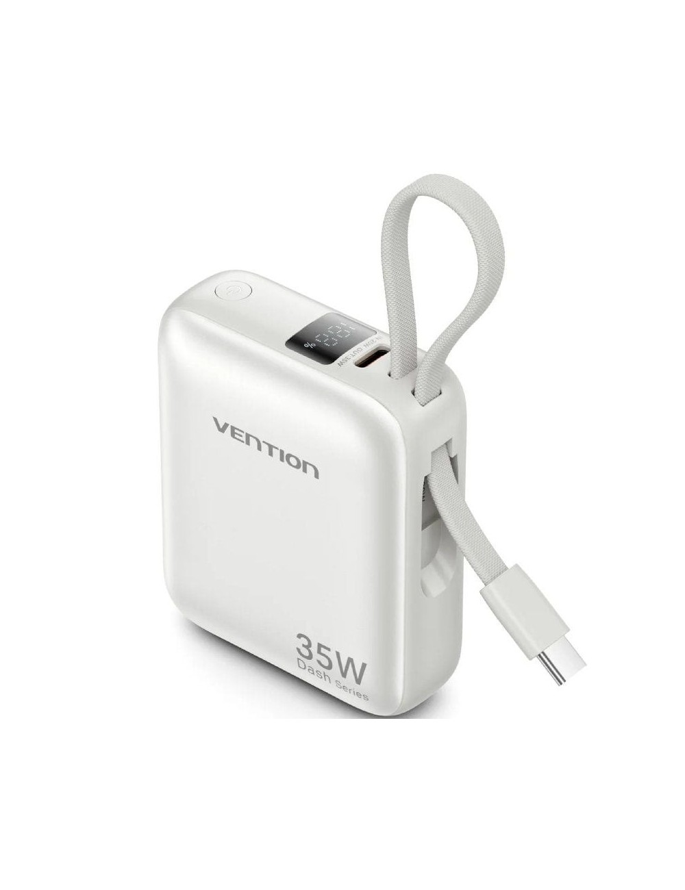 Powerbank 10000mAh Vention FHEN0/ 35W/ Beige/ Incluye Cable USB Tipo-C